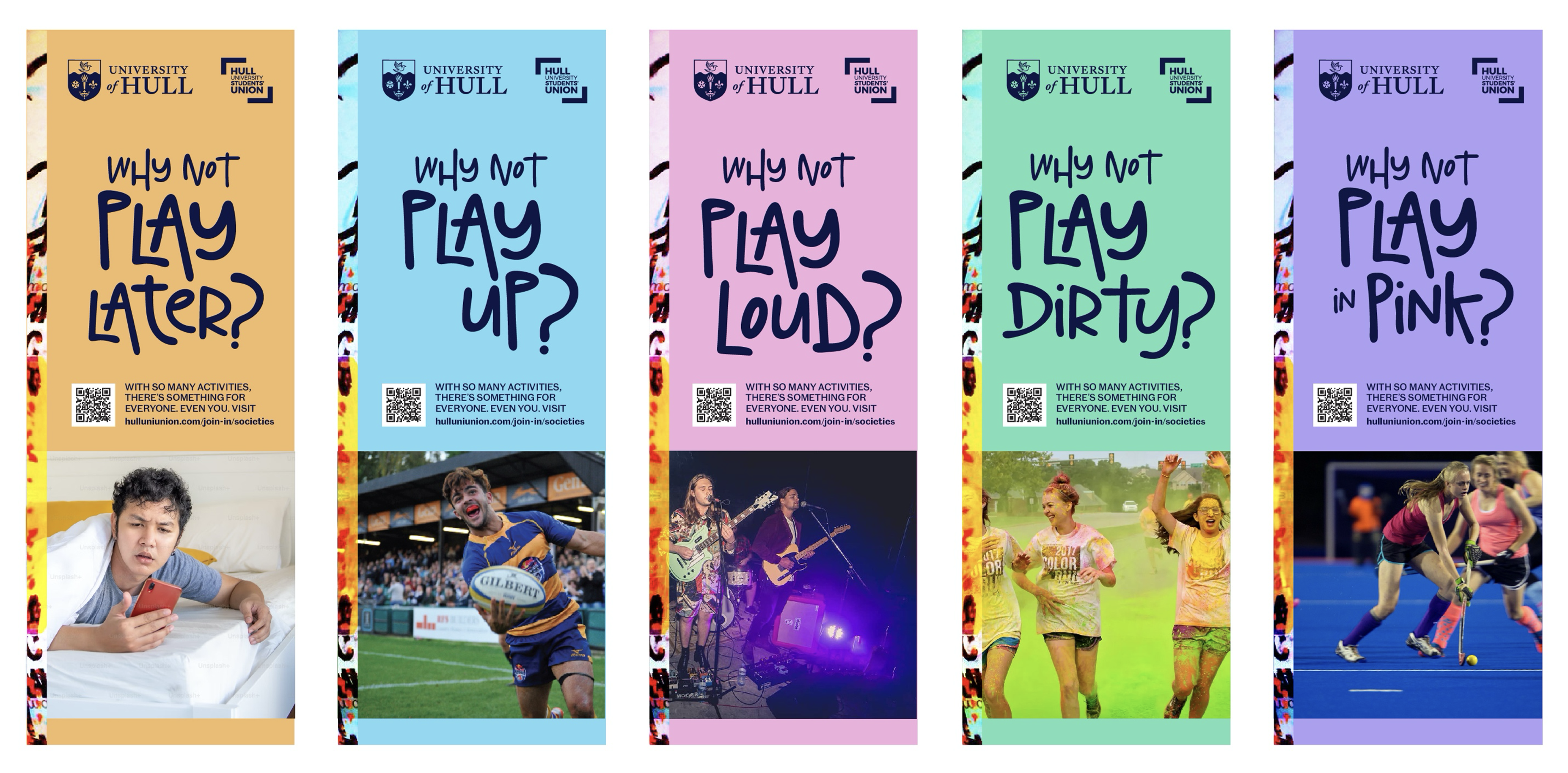 Why not play? campaign posters